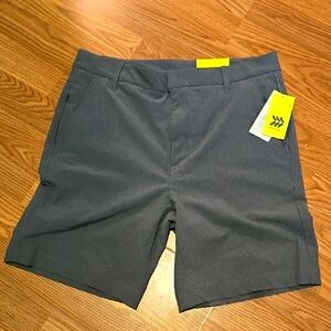 All in Motion Gray Flat Front Shorts